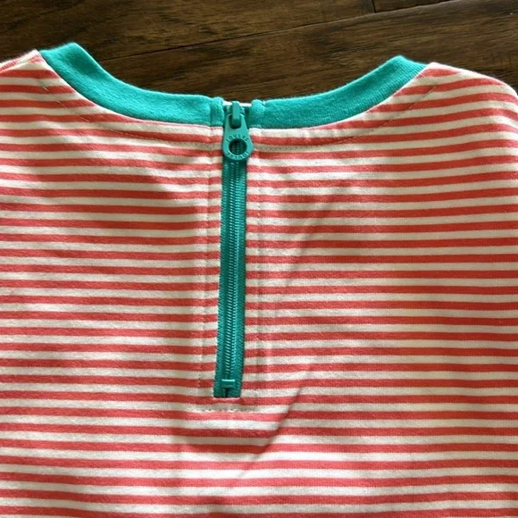 Joules Pink Striped Horse Dress 6 - Picture 6 of 7